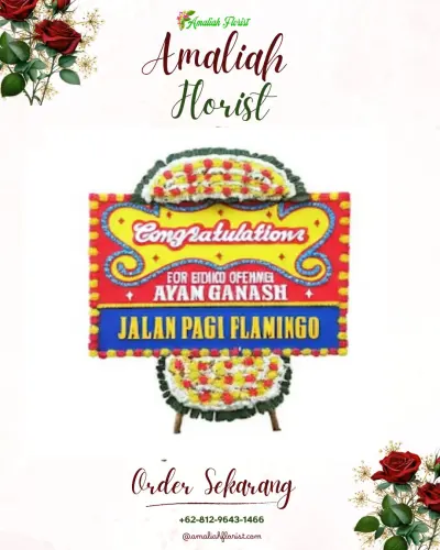 Bunga Papan Congratulation di Titisan